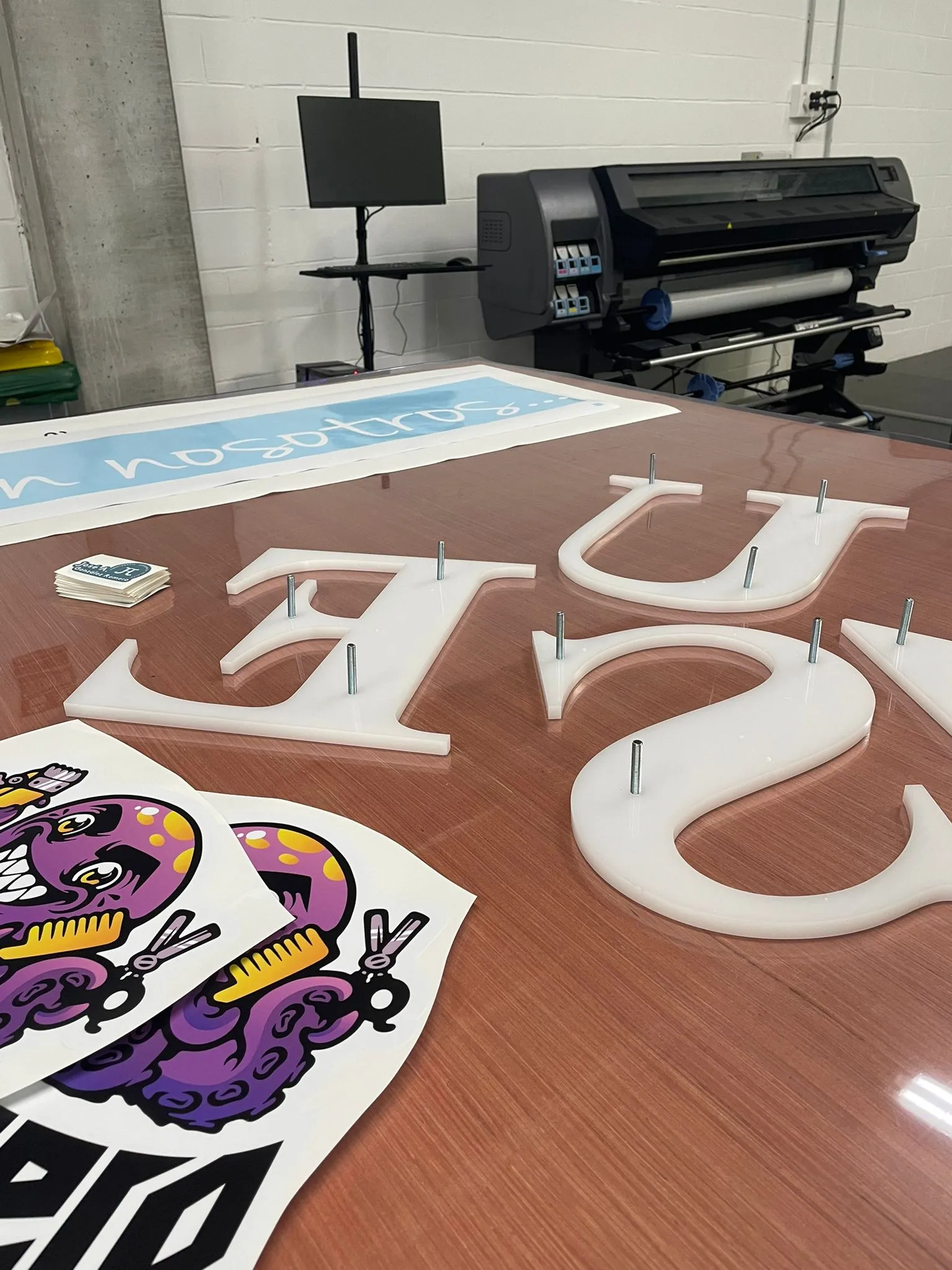 Letras corpóreas 3D para rotulación