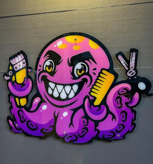 Letras en metacrilato — proyecto Pulpo